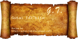 Gutai Tábita névjegykártya
